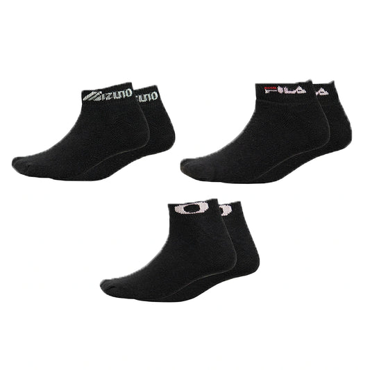 Kit 3 pares Meia Soquete Branca Marcas Sortidas