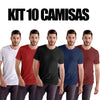 Kit 10 Camisas Masculina Lisa Algodão Premium