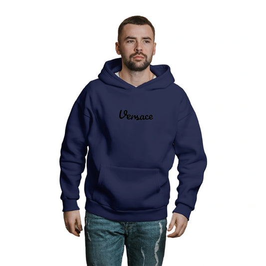 Blusa Moletom Versace Written Com Capuz Premium