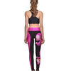 Leggings com estampa de gato 3D Mulheres treino fitness