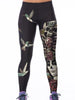 Leggings com estampa de gato 3D Mulheres treino fitness