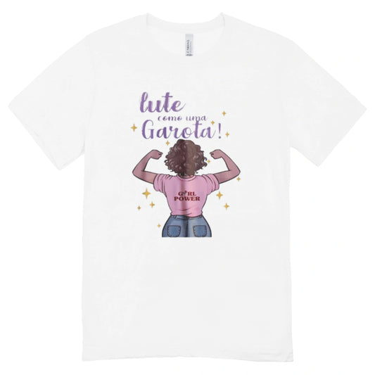 Camisa Feminina Baby Look Lute Como Uma Garota