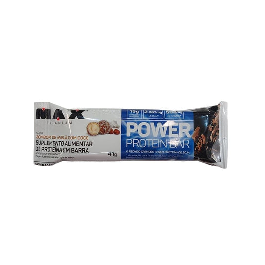 Power Protein Bar (41g) - Sabor: Bombom de Avelã c/ Coco