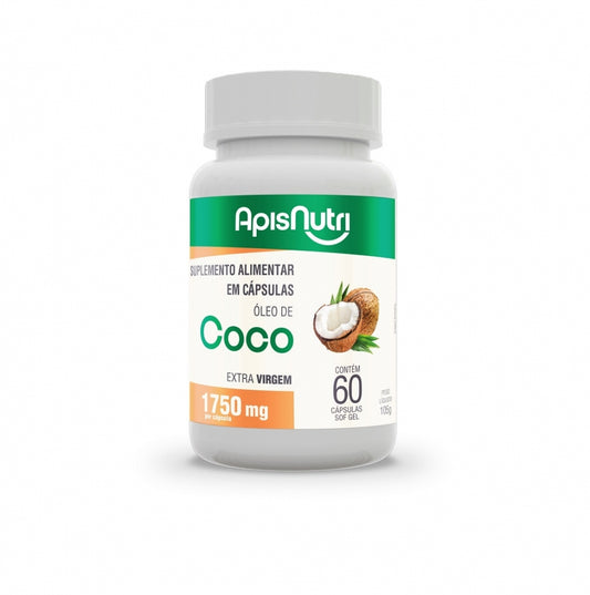 Óleo de Coco Extra Virgem 1750mg (60 caps) - Padrão: Único