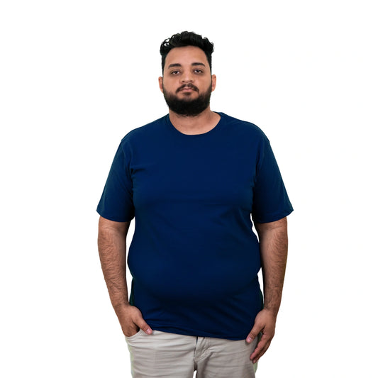 Kit 7 Camisas Plus Size Masculina Lisa Algodão Premium