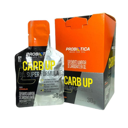 Carb Up Energy Gel Caixa 10 unidades (300g) - Sabor: Laranja