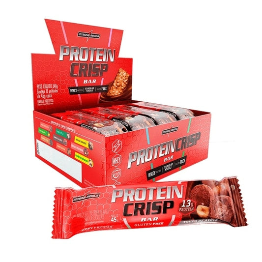 Crisp Bar Caixa 12 Unidades (540g) - Sabor: Trufa de Avelã