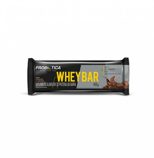 Whey Bar Low Carb (40g) - Sabor: Cookies