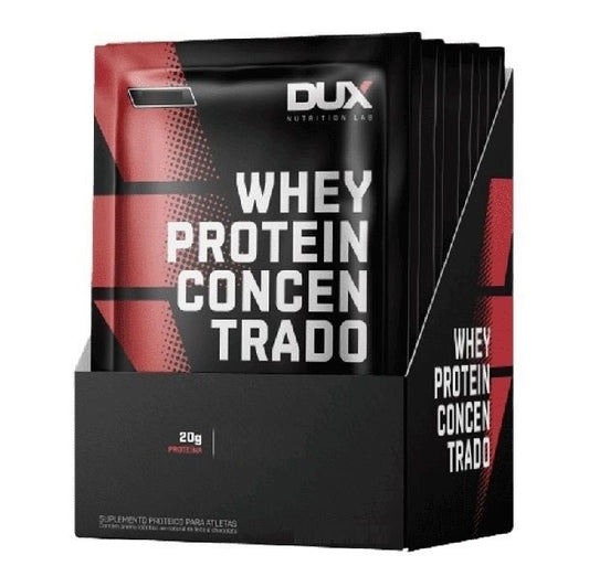 Whey Protein Concentrado Display (10 Sachês 28g) - Sabor: Baunilha (10 unid 30g) - nova fórmula