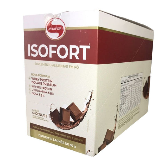 Isofort Sachê Display (15 sachês 30g) - Sabor: Chocolate