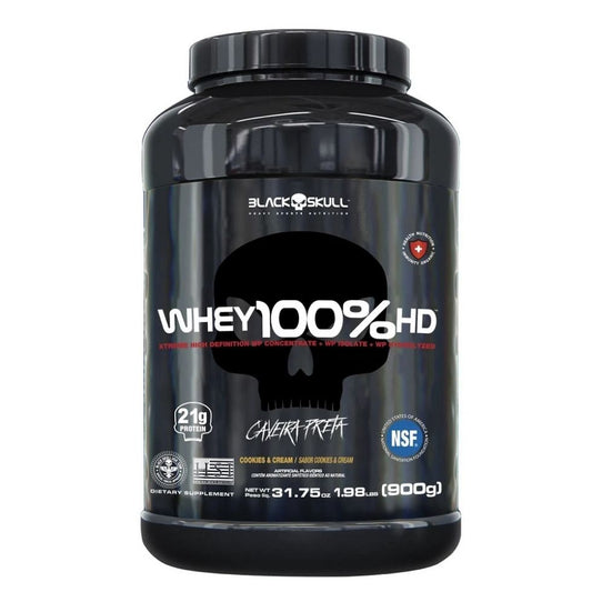 Whey 100% HD Pote (900g) - Sabor: Cookies