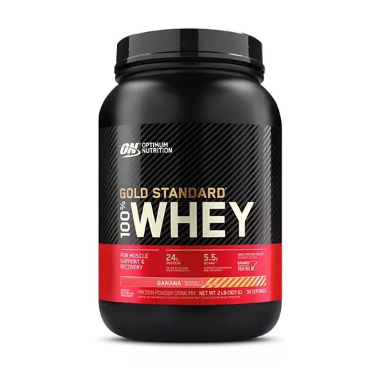 100% Whey Protein Gold Standard (907g) - Sabor: Banana Cream