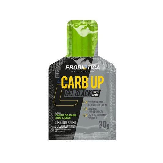 Carb Up Black Gel (30g) - Sabor: Caldo de Cana c/ Limão