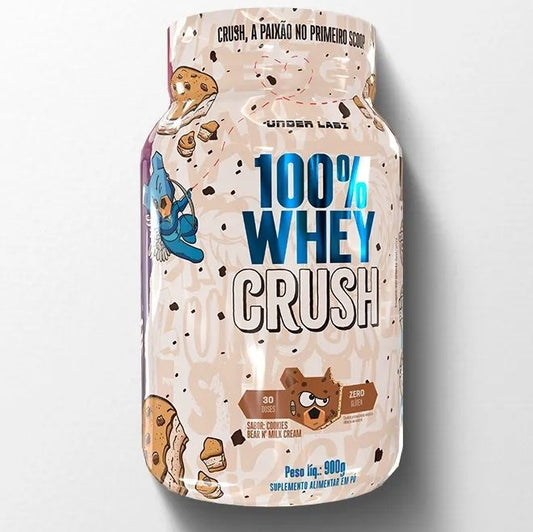 100% Whey Crush (900g) - Sabor: Cookies Bear and Milk Cream