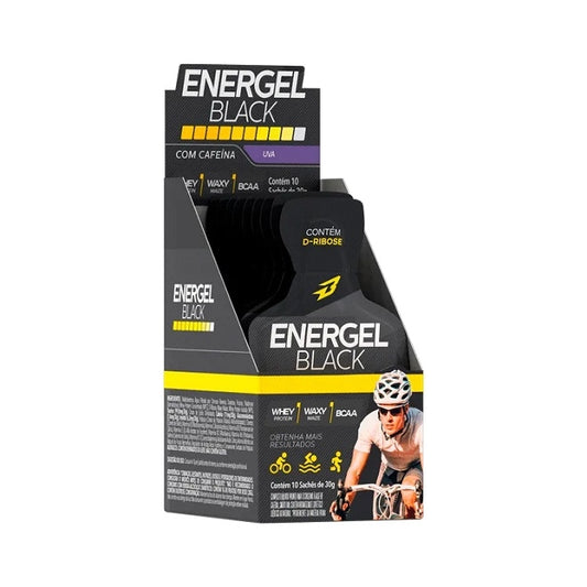 Energel Black Caixa com 10 Sachês (300g) - Sabor: Uva