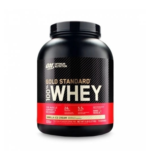 100% Whey Protein Gold Standard (2,270kg) - Sabor: Baunilha