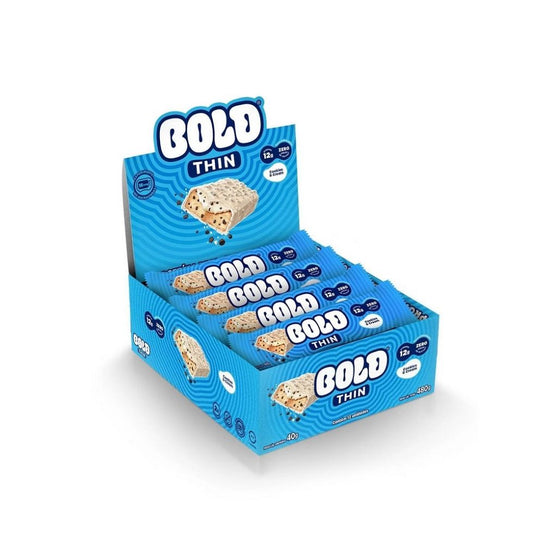 Bold Thin (Display 12 unid de 40g) - Sabor: Cookies e Cream