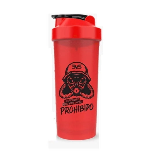 Coqueteleira Prohibido (600ml) - Cor: Vermelha