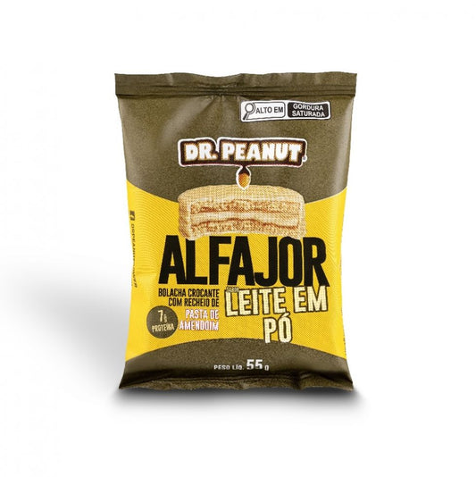 Alfajor Dr. Peanut (55g) - Sabor: Leite em Pó