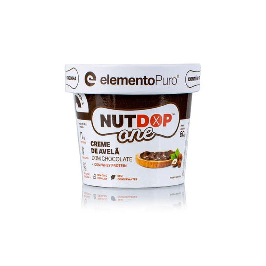 Nutdop One Pasta de Amendoim (60g) - Sabor: Creme de Avelã c/ Chocolate