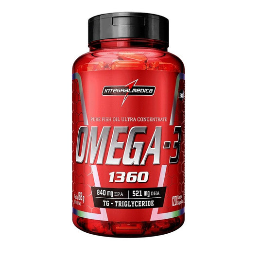 Ômega 3 Concentrado 1.360mg com Vitamina E (120 caps) - Padrão: Único