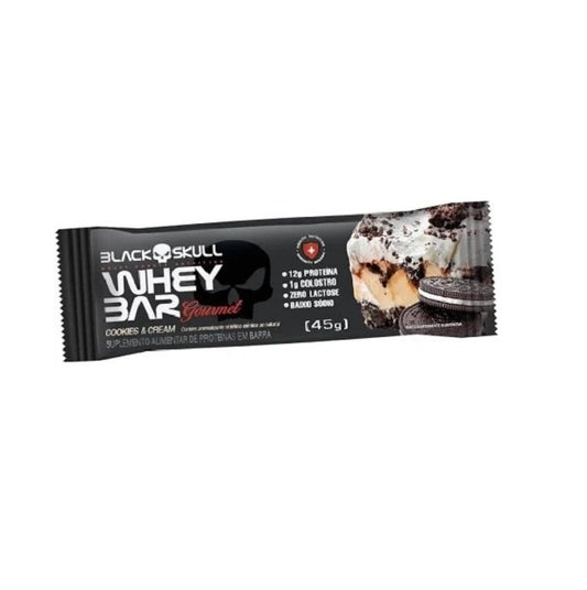 Whey Bar Gourmet (45g) - Sabor: Cookies e Cream