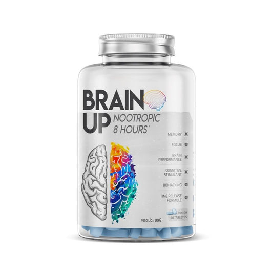 Brain Up 8 Hours Nootrópico (60 tabs) - Padrão: Único