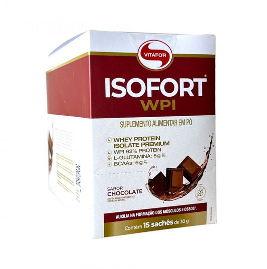 Isofort Sachê Display (15 sachês 30g) - Sabor: Chocolate