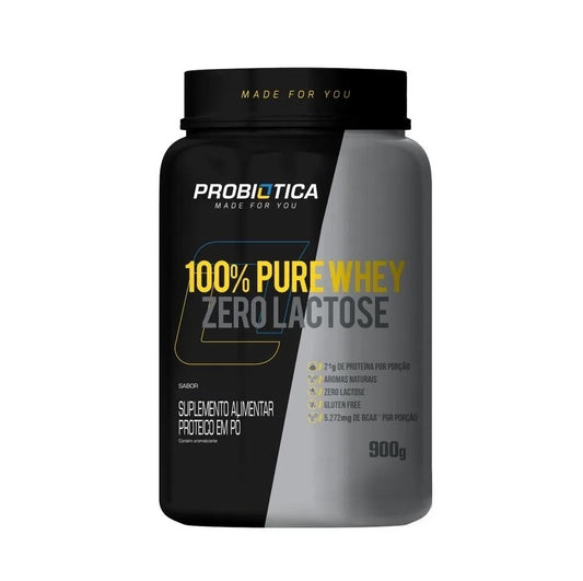 100% Pure Whey Zero Lactose (900g) - Sabor: Chocolate