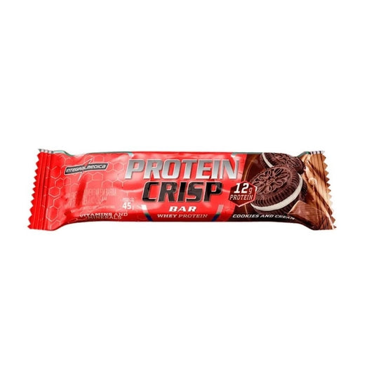 Crisp Bar (45g) - Sabor: Cookies and Cream