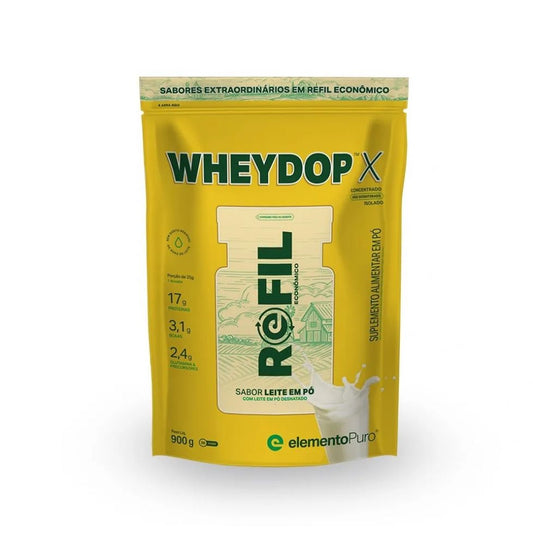 WheyDop-X Refil (900g) - Sabor: Leite em Pó