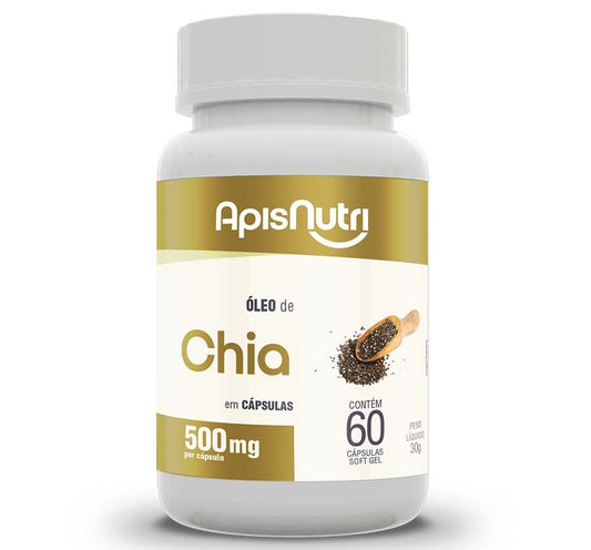 Óleo de Chia 500mg (60 caps) - Padrão: Único